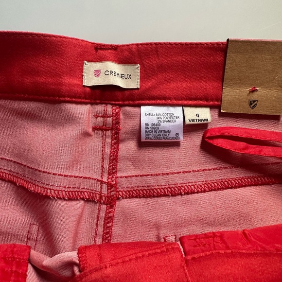 Daniel Cremieux Women's Red Straight Leg Pants - Picture 5 of 7